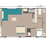 Camping Mobil-home 3 6-8 Pers - Des Reves, *
